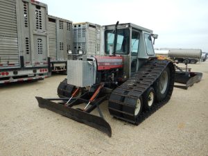 Massey-Ferguson-393-Tractor-and-Snow-Groomer